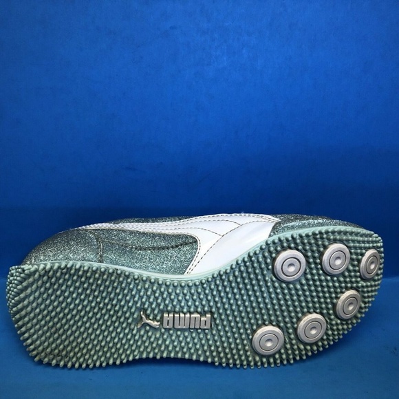 Puma Steeple GLITZ AOG Light Blue Glitter Size 5 - Picture 6 of 8